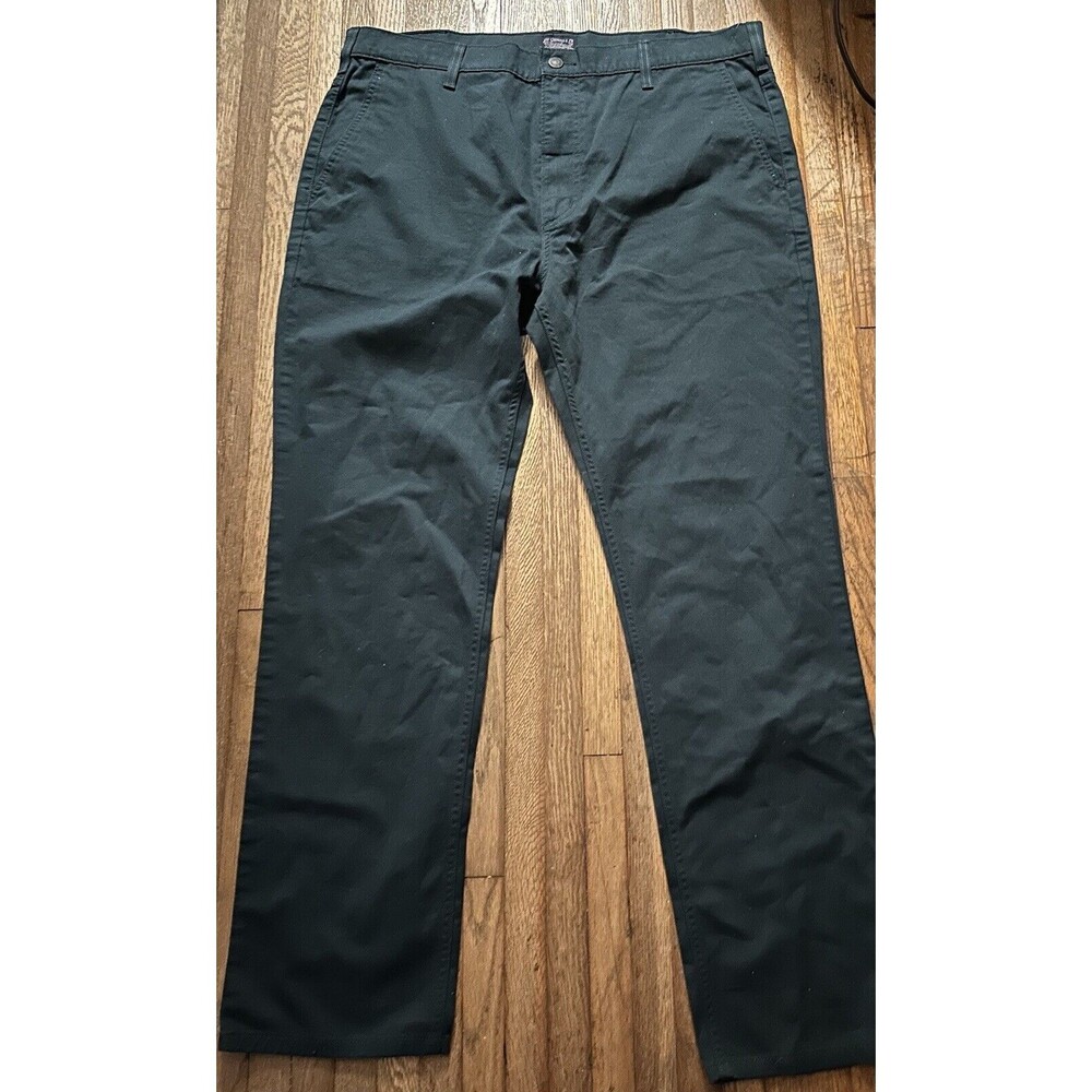 Levis Chino Pants Men's 38x32  Green Straight Leg White Tab
